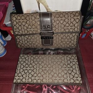 Brown Signature Canvas Clutch Wallet - Women Bags